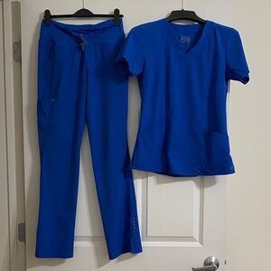Barco One Blue Scrub Set